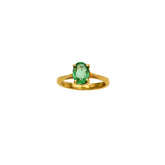 Oval Cut Emerald Gemstone 925 Solid Sterling Silver Handmade Rings