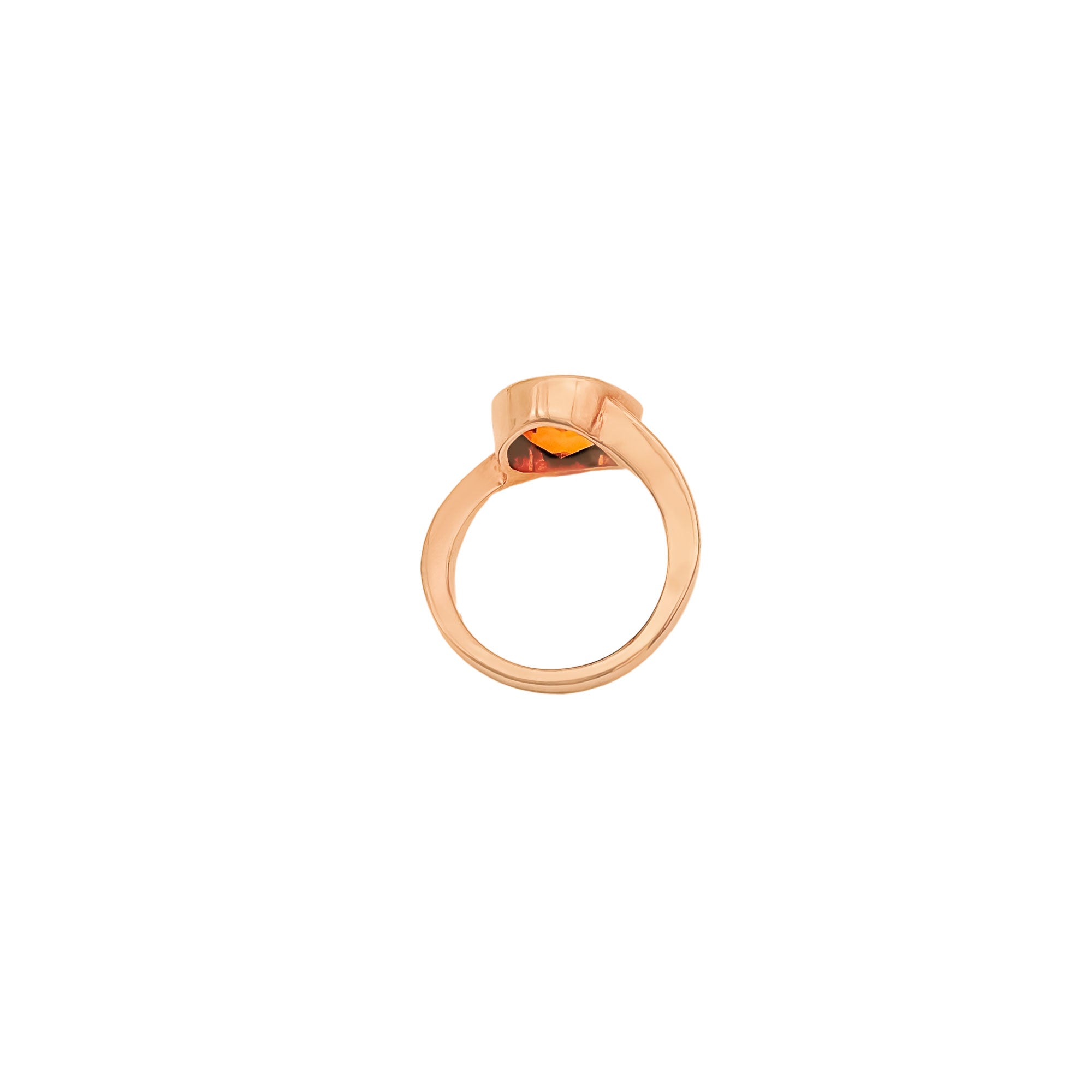 Natural Faceted Golden Citrine 925 Sterling Silver Rings Jewelry