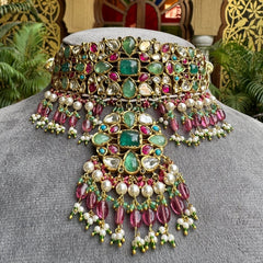 Royal Emerald Polki Multi-Gemstone Aad