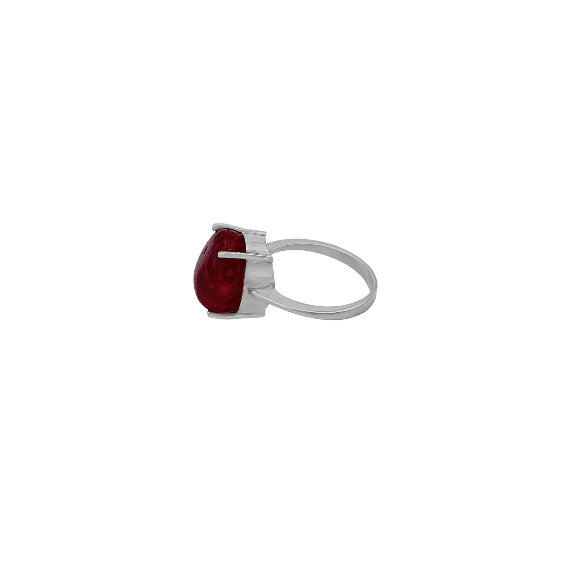 New Arrival Ruby Gemstone 925 Solid Sterling Silver Handmade Rings Jewelry
