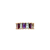New Arrival Amethyst And Blue Topaz 925 Sterling Silver Rings
