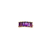 Natural Amethyst Gemstone 925 Solid Sterling Silver Rings Jewelry