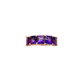 Natural Amethyst Gemstone 925 Solid Sterling Silver Rings Jewelry