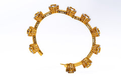 New Arrival Polki Diamond Gemstone Yellow Gold Handmade Bracelets Jewelry
