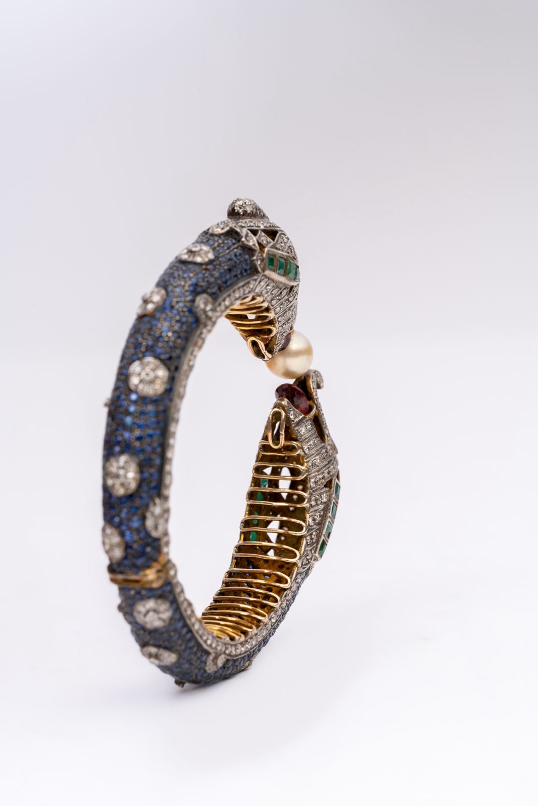 Precious Blue Sapphire,Emerald And Multi Gemstone Victorian Bracelets Jewelry