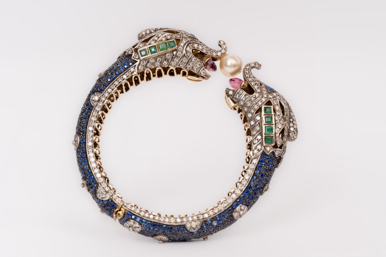 Precious Blue Sapphire,Emerald And Multi Gemstone Victorian Bracelets Jewelry