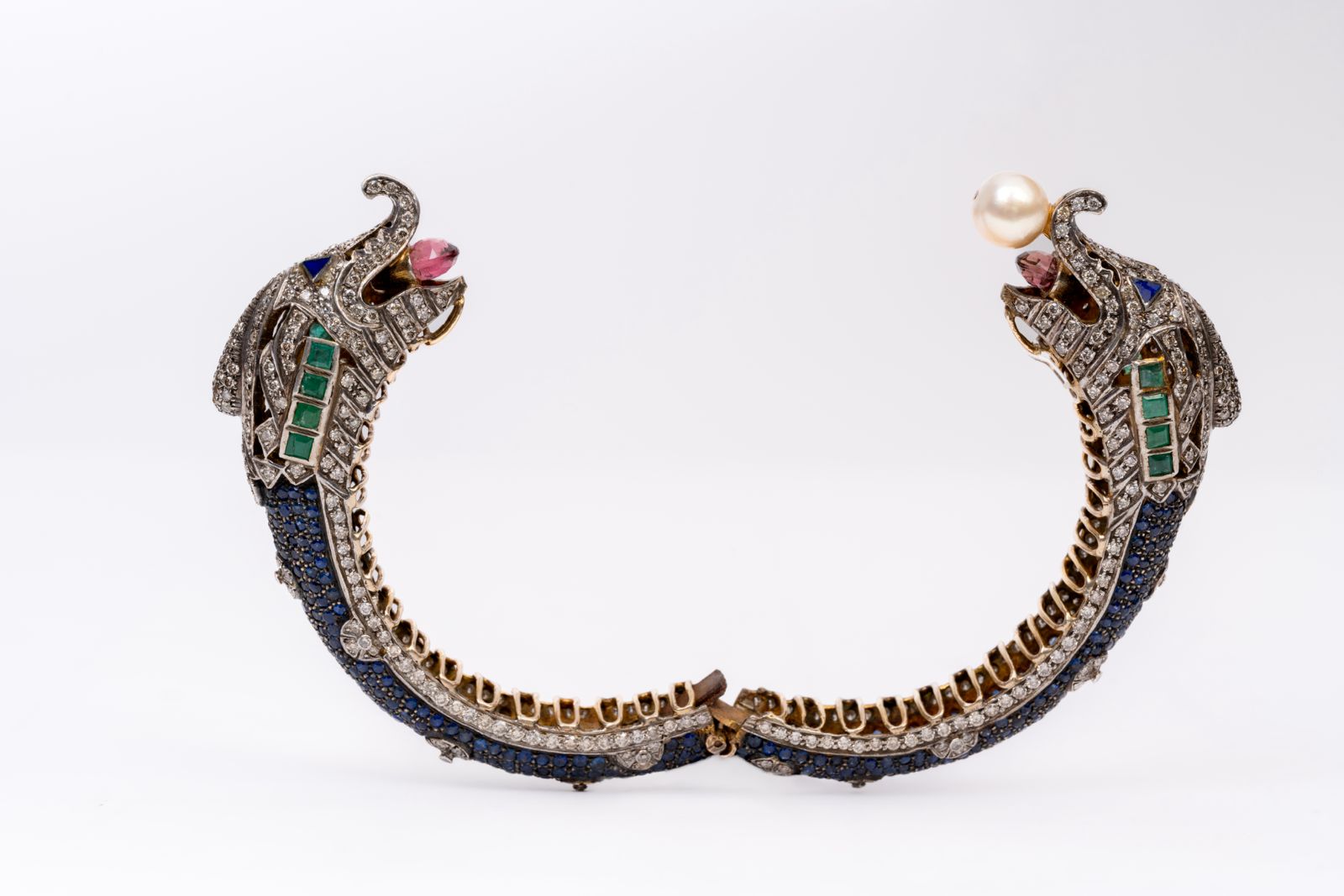 Precious Blue Sapphire,Emerald And Multi Gemstone Victorian Bracelets Jewelry