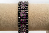Natural Rhodolite Garnet, Emerald And Diamond 925 Sterling Silver Thread Bracelets Jewelry