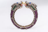 Precious Ruby, Emerald, Tourmaline And Diamond Victorian Bracelets Jewelry