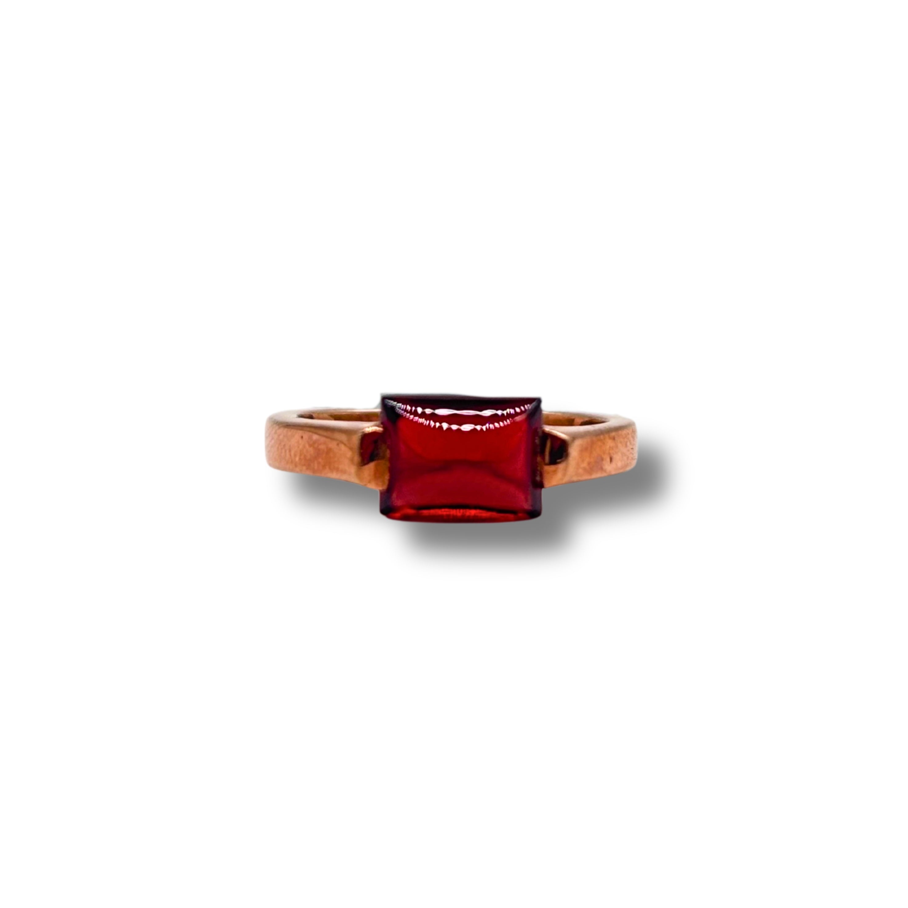 The Merlot Solitaire Silver Ring
