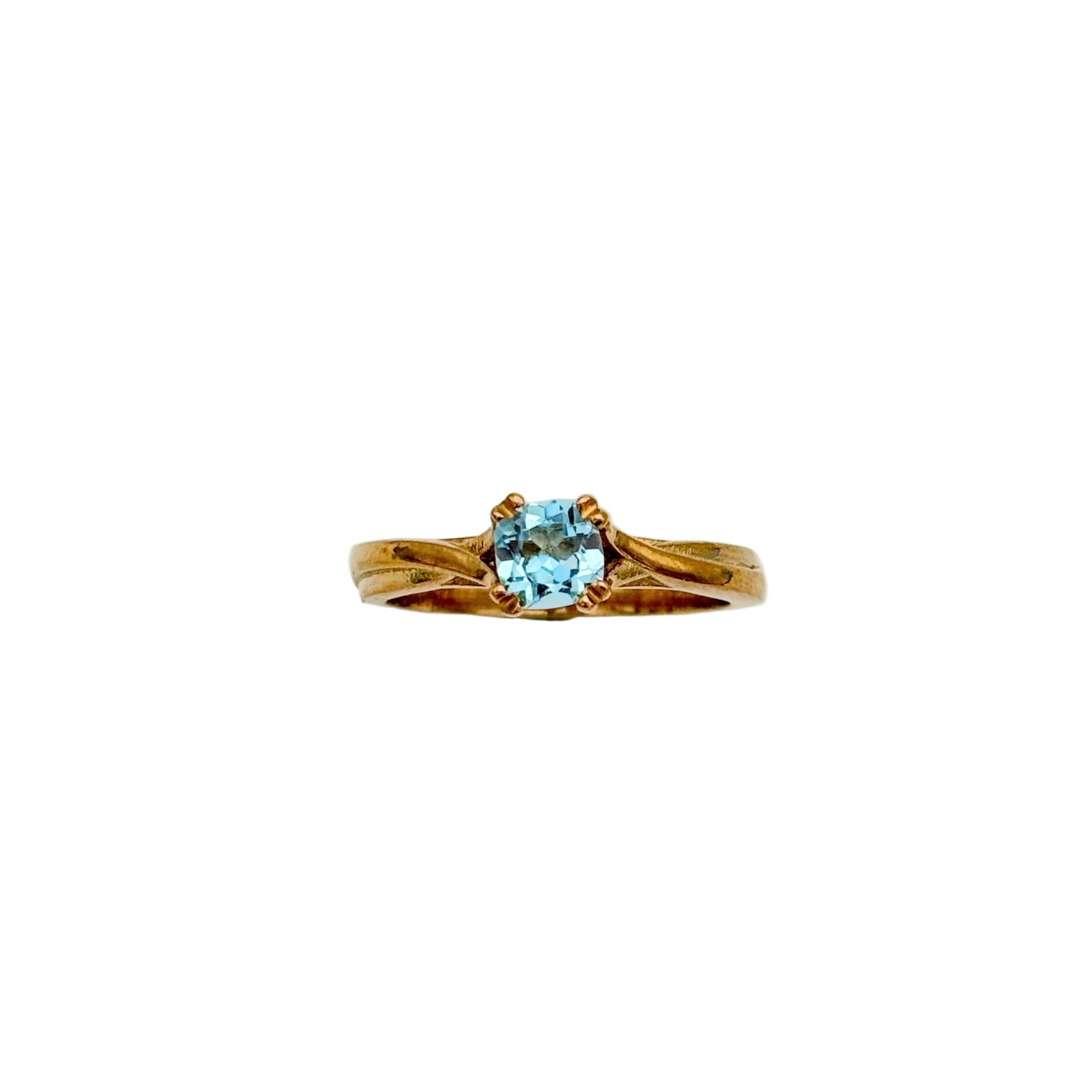 Natural Blue Topaz Gemstone 925 Solid Sterling Silver Handmade Rings Jewelry