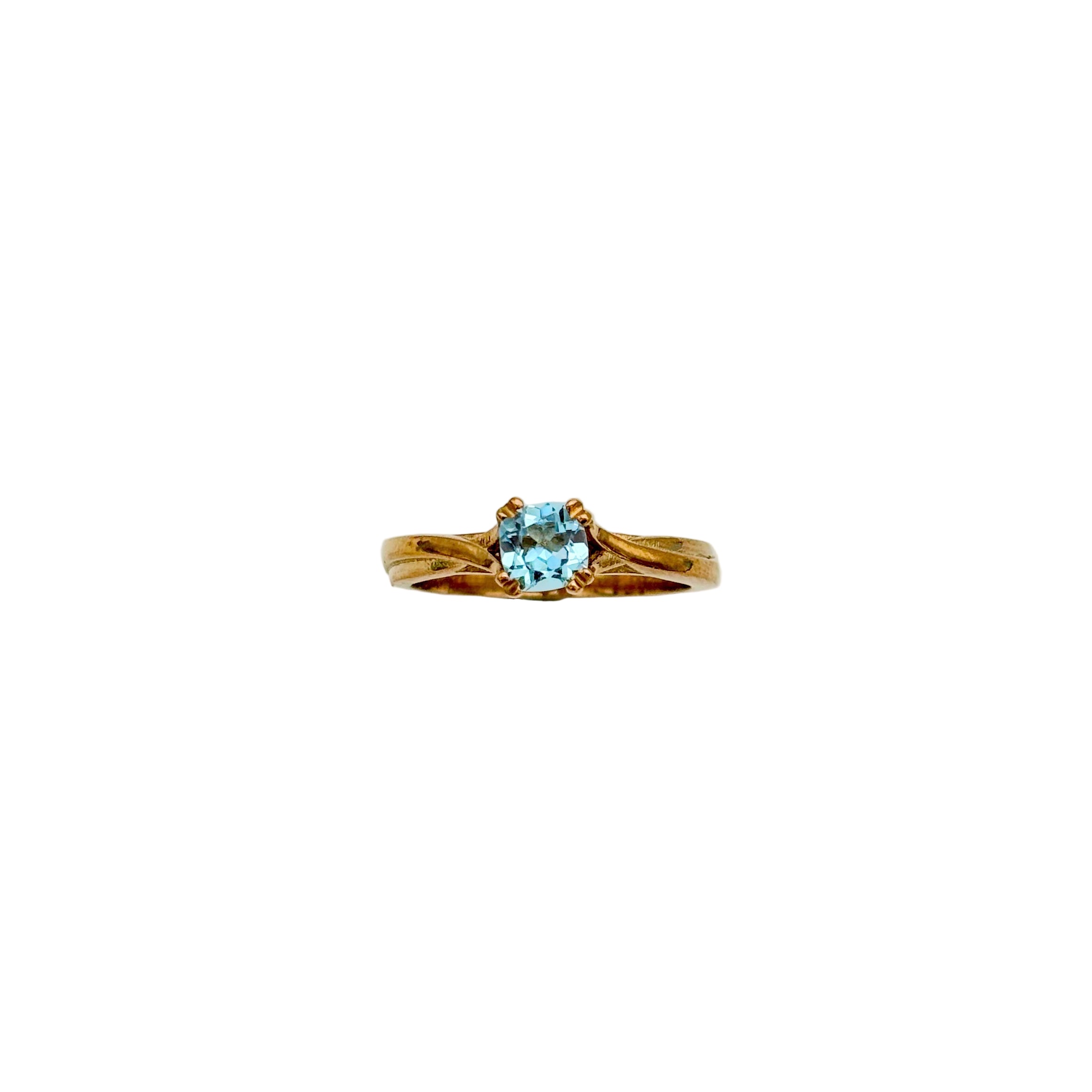 Natural Blue Topaz Gemstone 925 Sterling Silver Handmade Rings Jewelry