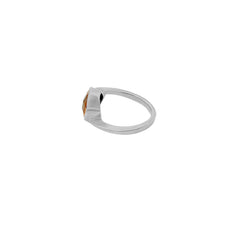 Natural Faceted Golden Citrine 925 Sterling Silver Rings Jewelry