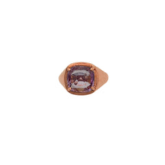 Natural Cushion Cut Pink Sapphire 925 Sterling Silver Rings Jewelry