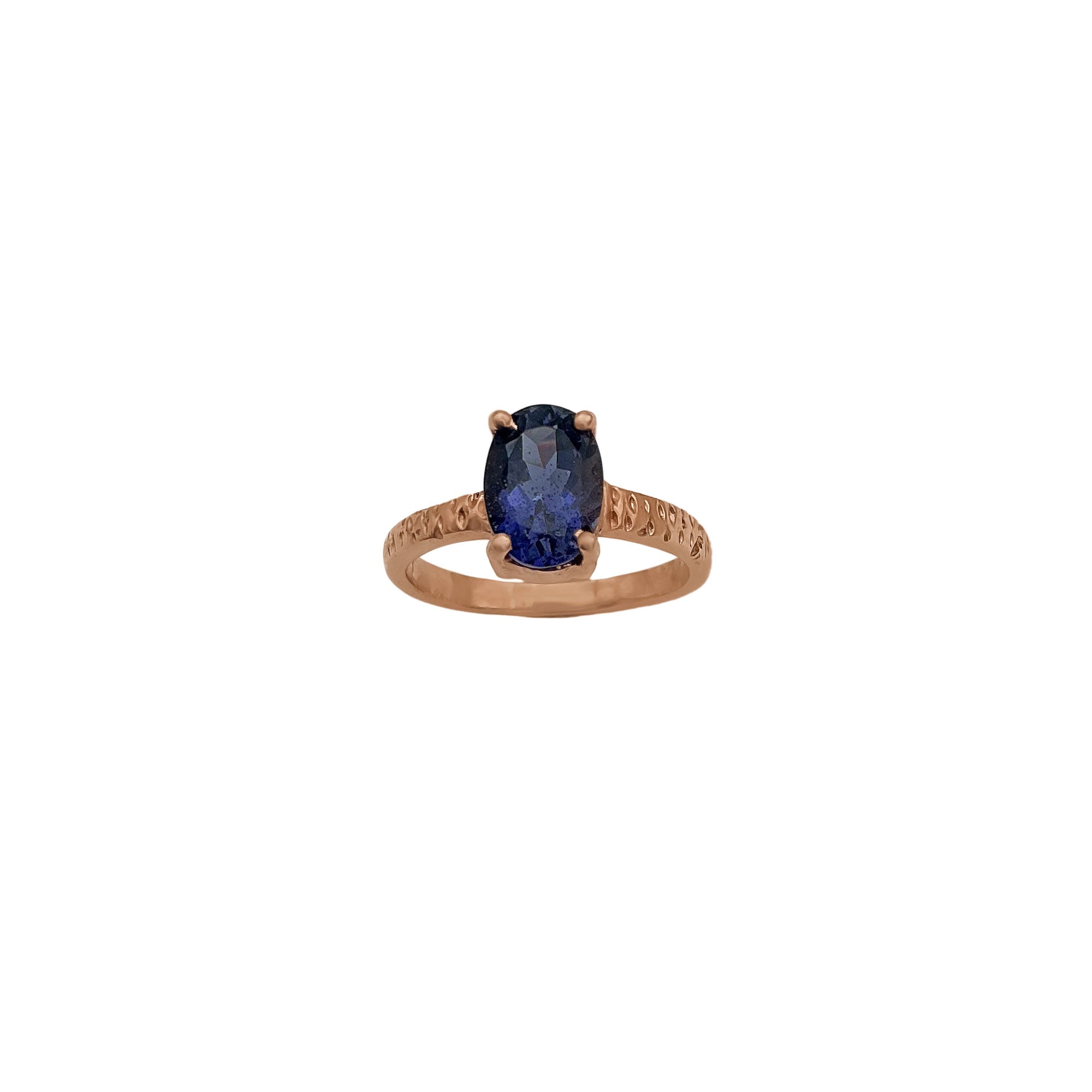 Natural Iolite Gemstone 925 Solid Sterling Silver Handmade Rings