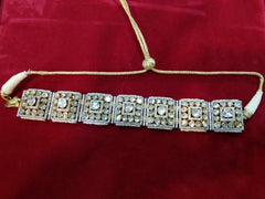 New Arrival Polki Diamond Yellow Gold Handmade Choker Necklace Jewelry
