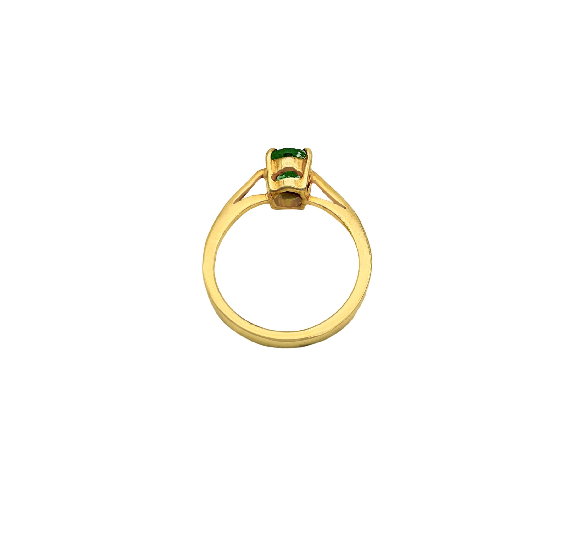 Oval Cut Emerald Gemstone 925 Solid Sterling Silver Handmade Rings