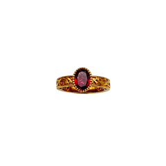 Natural Oval Cut Garnet Gemstone 925 Sterling Silver Handmade Rings Jewelry