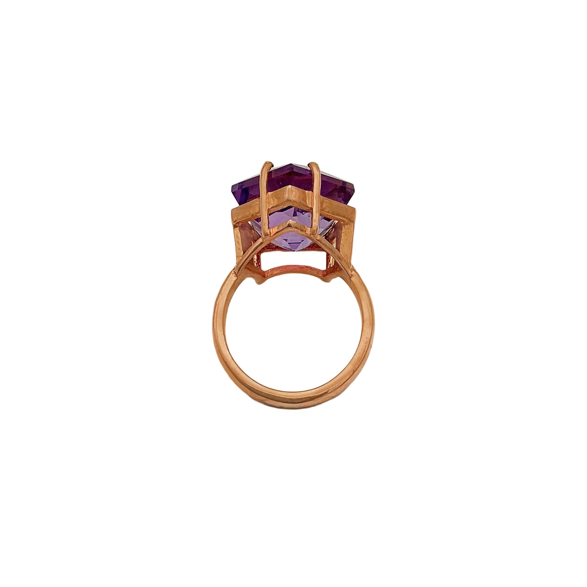 Natural Amethyst Gemstone 925 Solid Sterling Silver Handmade Rings Jewelry