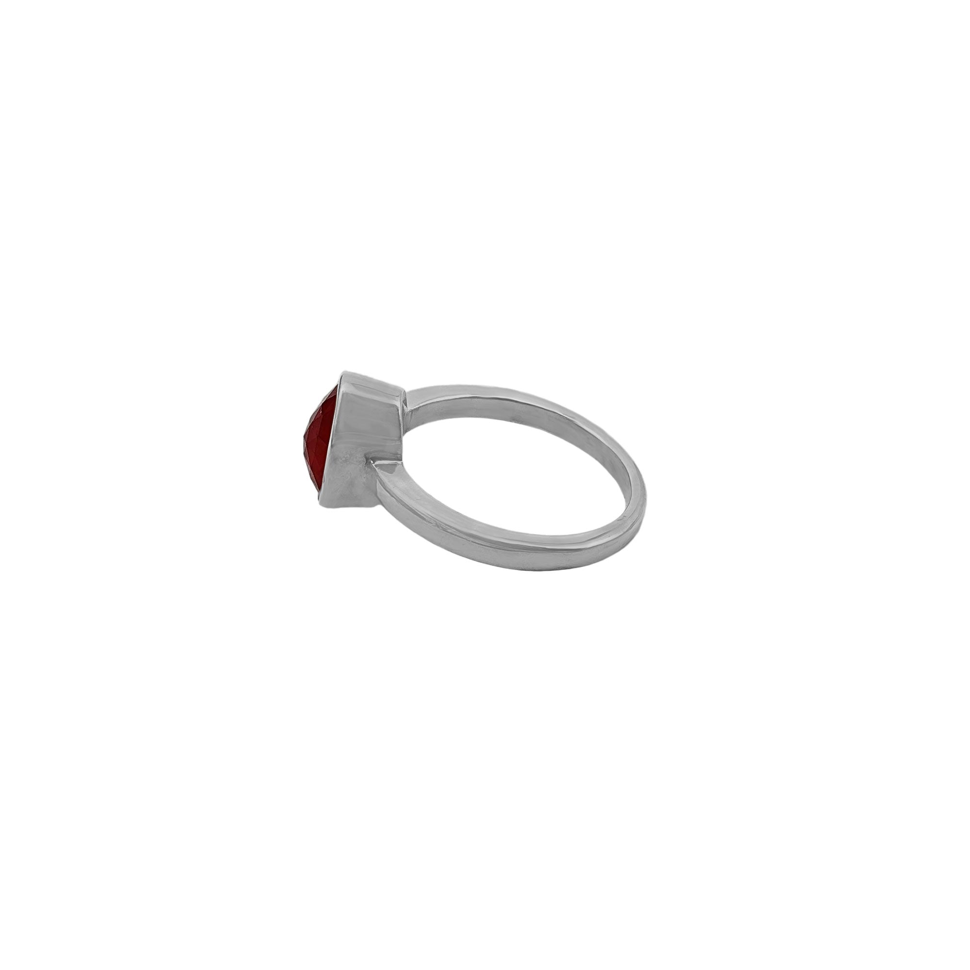 Precious Ruby Gemstone 925 Solid Sterling Silver Handmade Rings