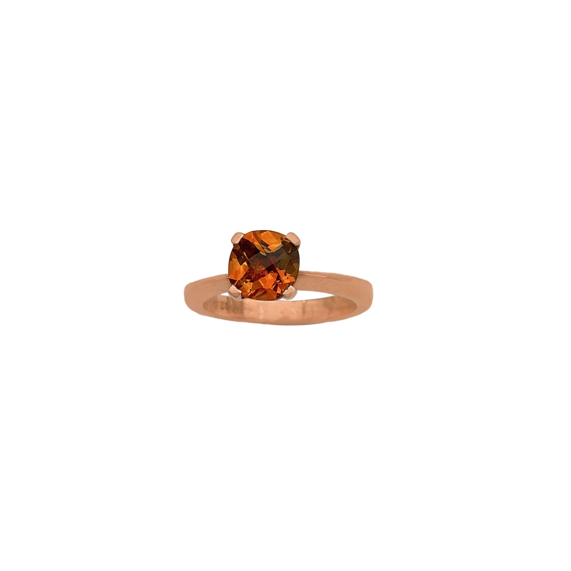 Natural Citrine Gemstone 925 Solid Sterling Silver Handmade Rings Jewelry
