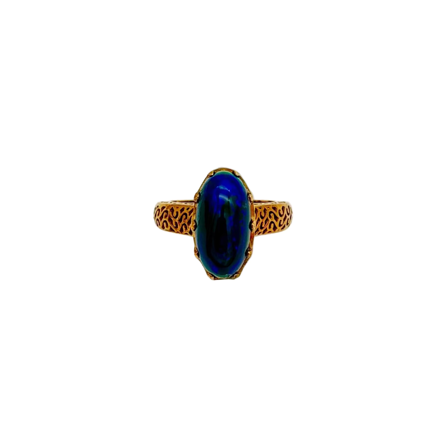 New Arrival Opal Gemstone 925 Sterling Silver Gold Plated Rings Jewelry