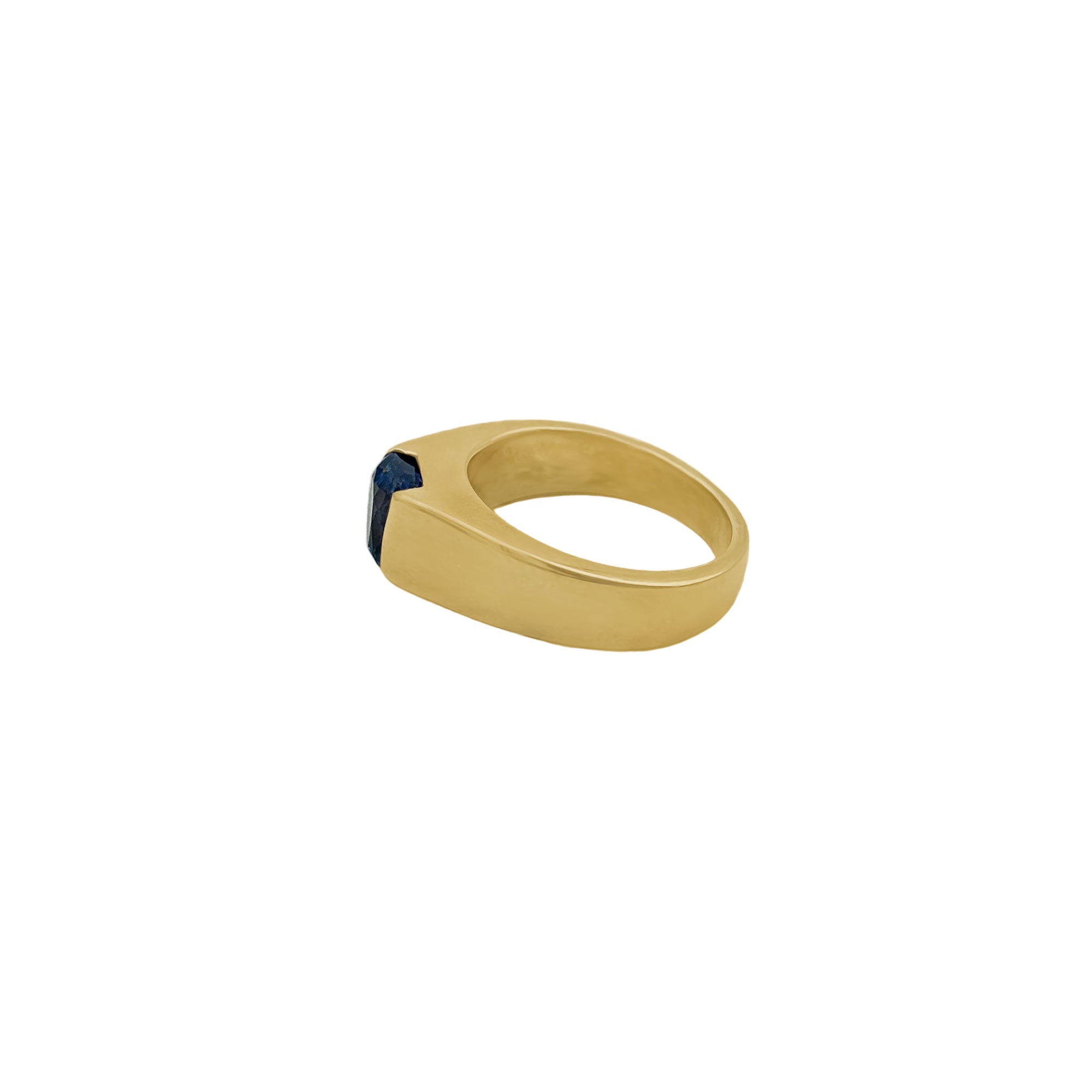 Precious Blue Sapphire Gemstone 925 Solid Sterling Silver Handmade Ring