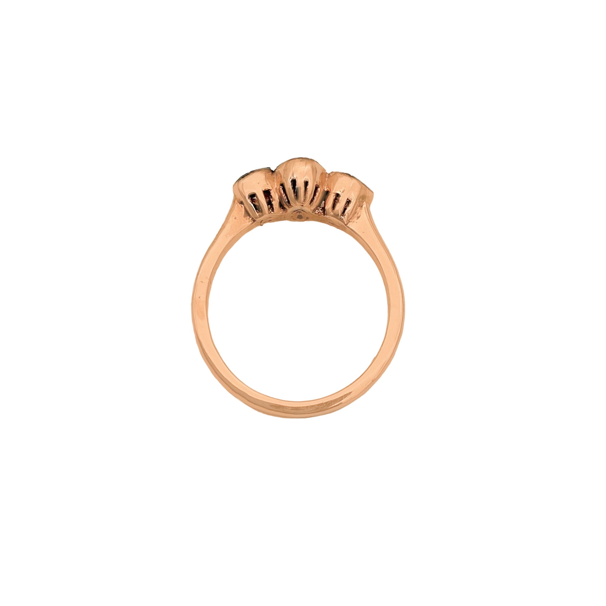 Natural Rubellite And Diamond 925 Solid Sterling Silver Ring