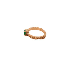 Precious Emerald & Diamond Gemstone 925 Solid Sterling Rings Jewelry