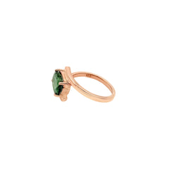 New Arrival Oval Green Tourmaline 925 Sterling Silver Rings Jewelry