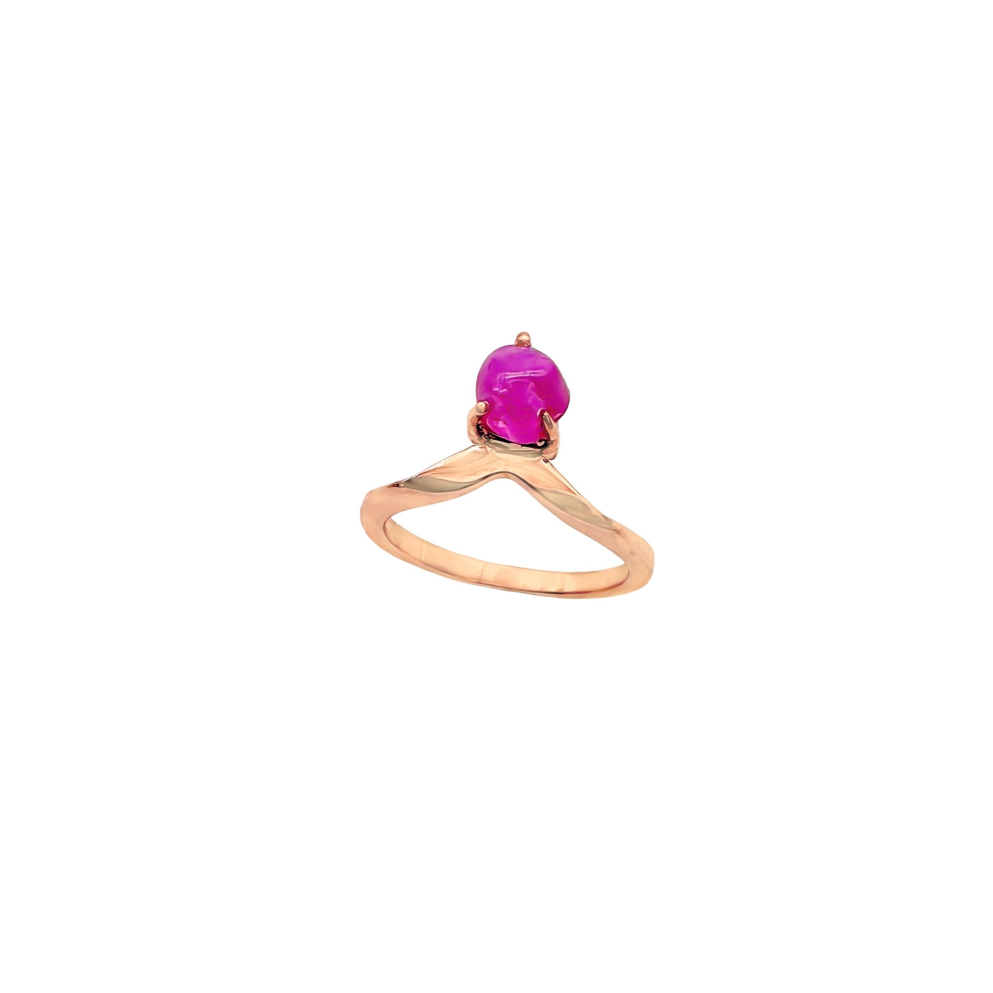 Natural Burma Ruby Gemstone 925 Solid Sterling Silver Rings