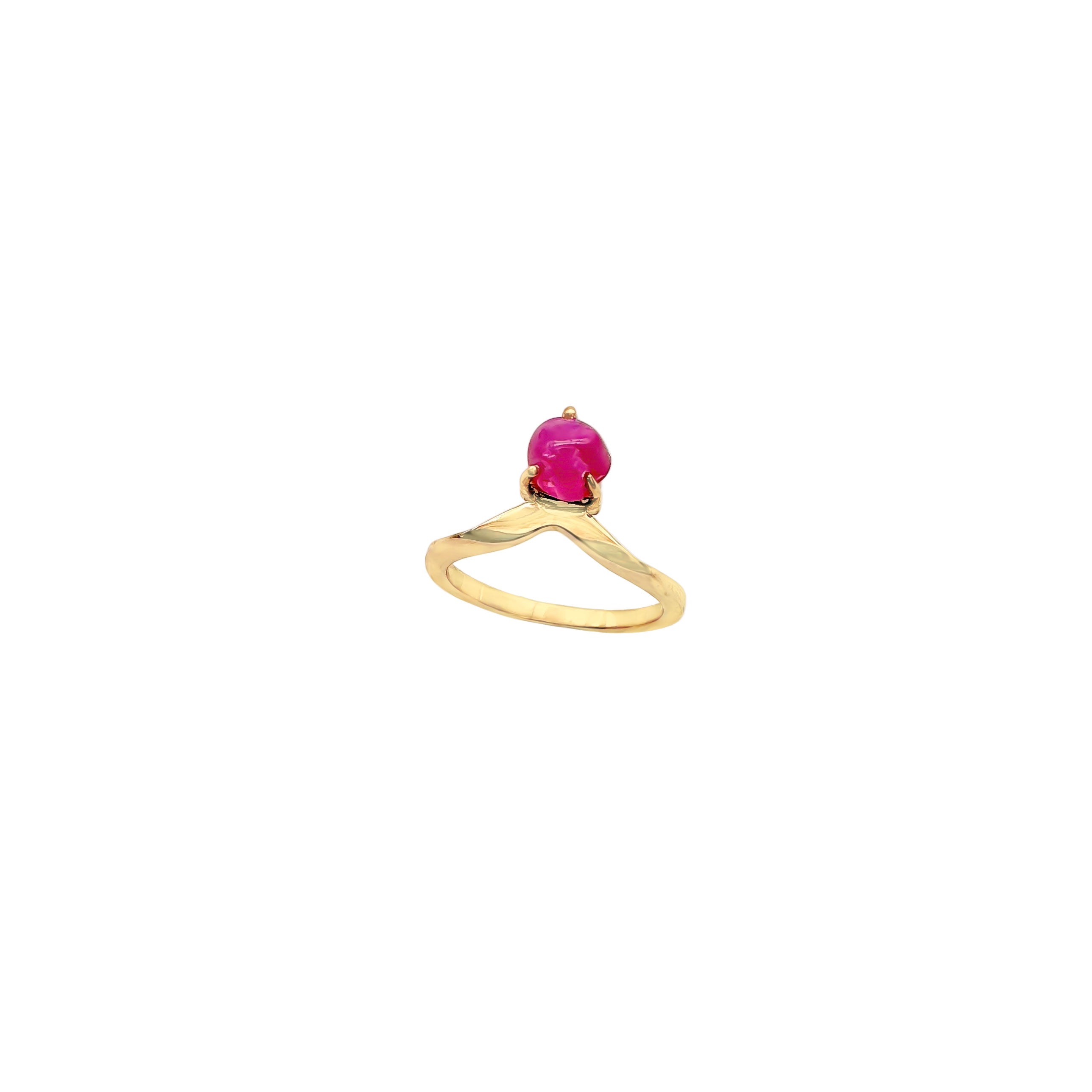 Natural Burma Ruby Gemstone 925 Solid Sterling Silver Rings