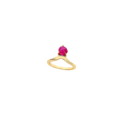 Natural Burma Ruby Gemstone 925 Solid Sterling Silver Rings