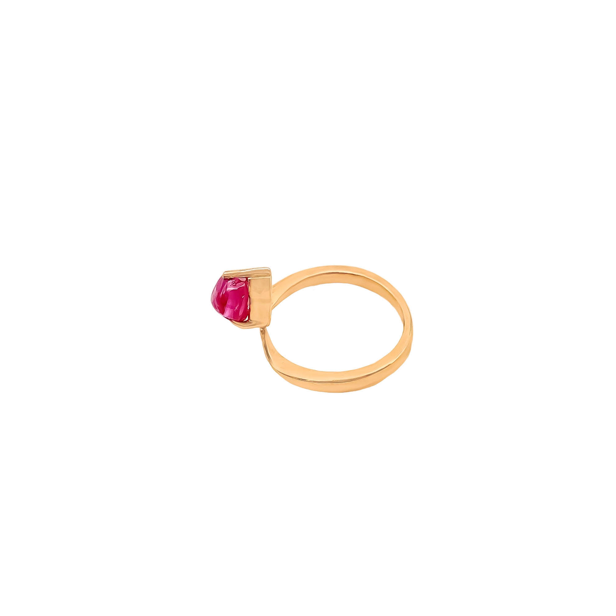 Natural Burma Ruby Gemstone 925 Solid Sterling Silver Rings