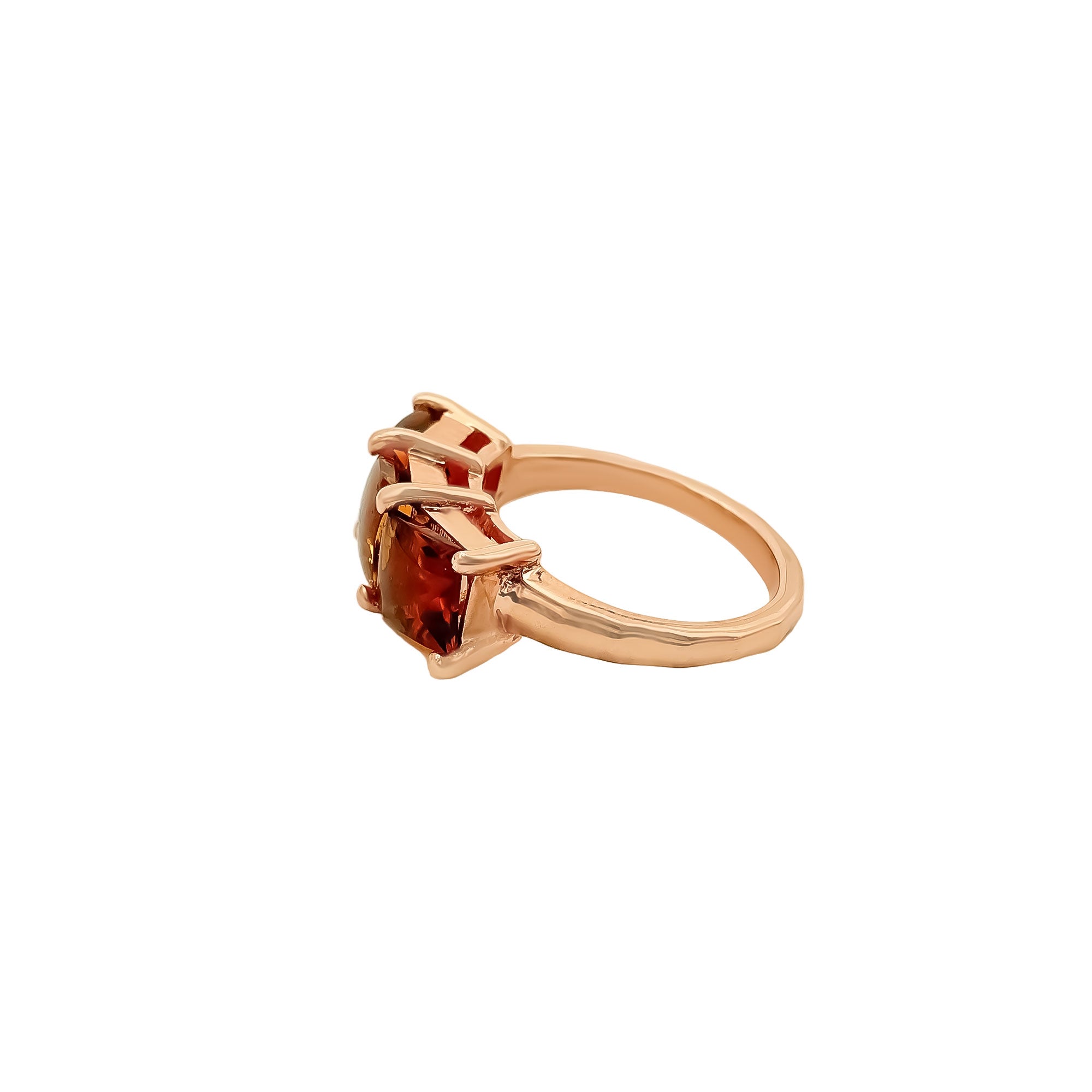 Natural Golden Citrine Gemstone 925 Solid Sterling Silver Rings Jewelry