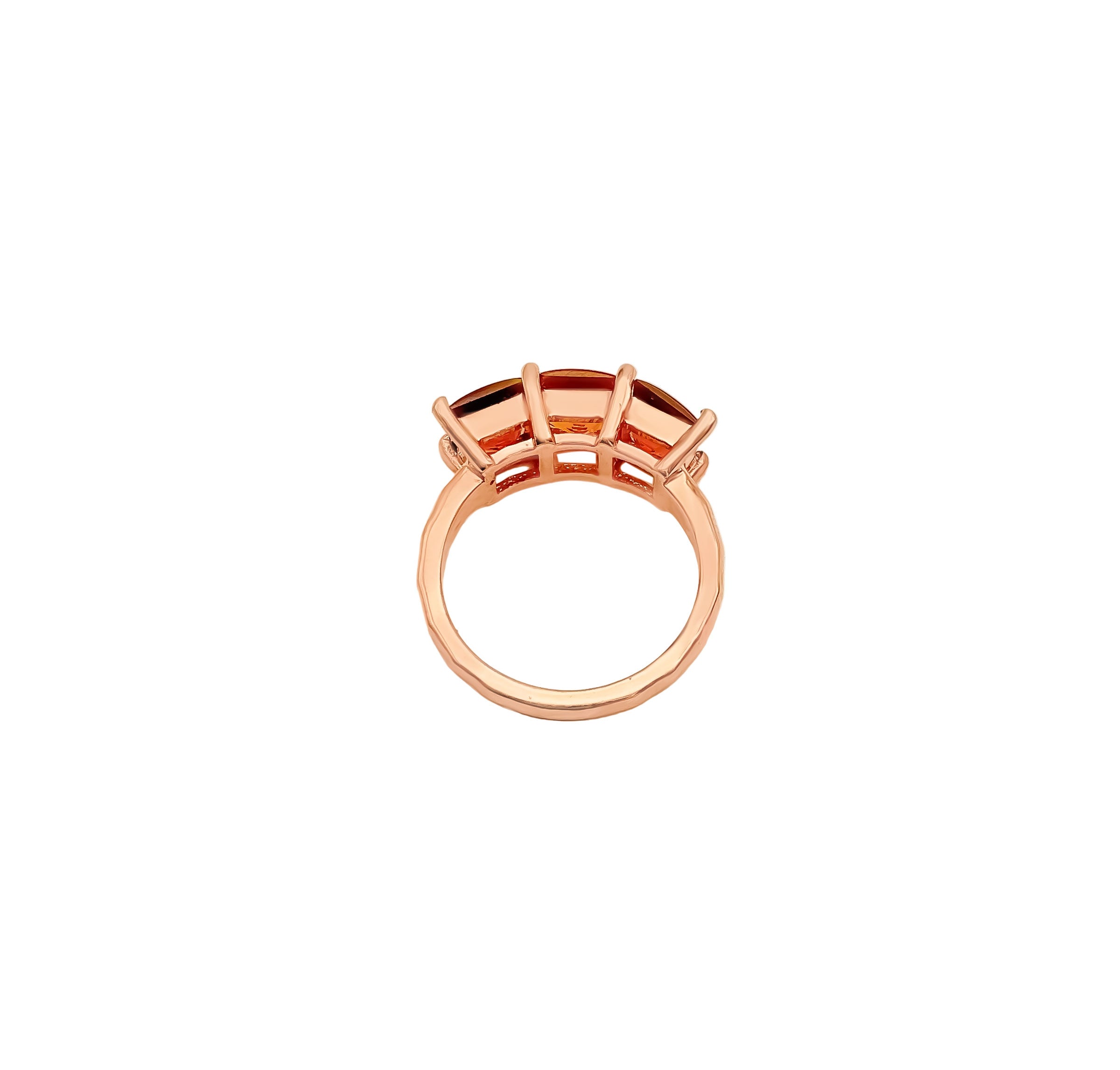 Natural Golden Citrine Gemstone 925 Solid Sterling Silver Rings Jewelry