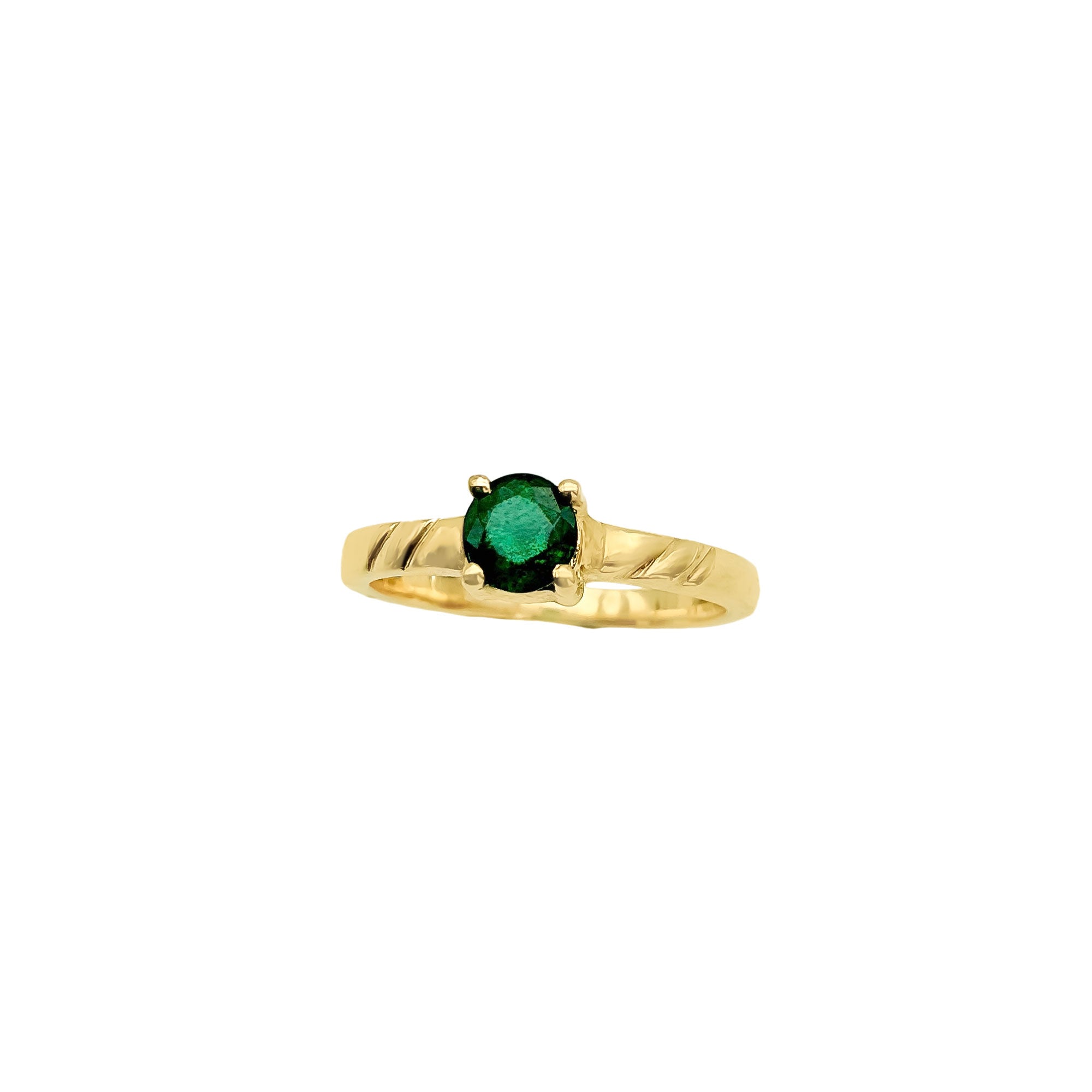 Precious Emerald Gemstone 925 Sterling Silver Rings