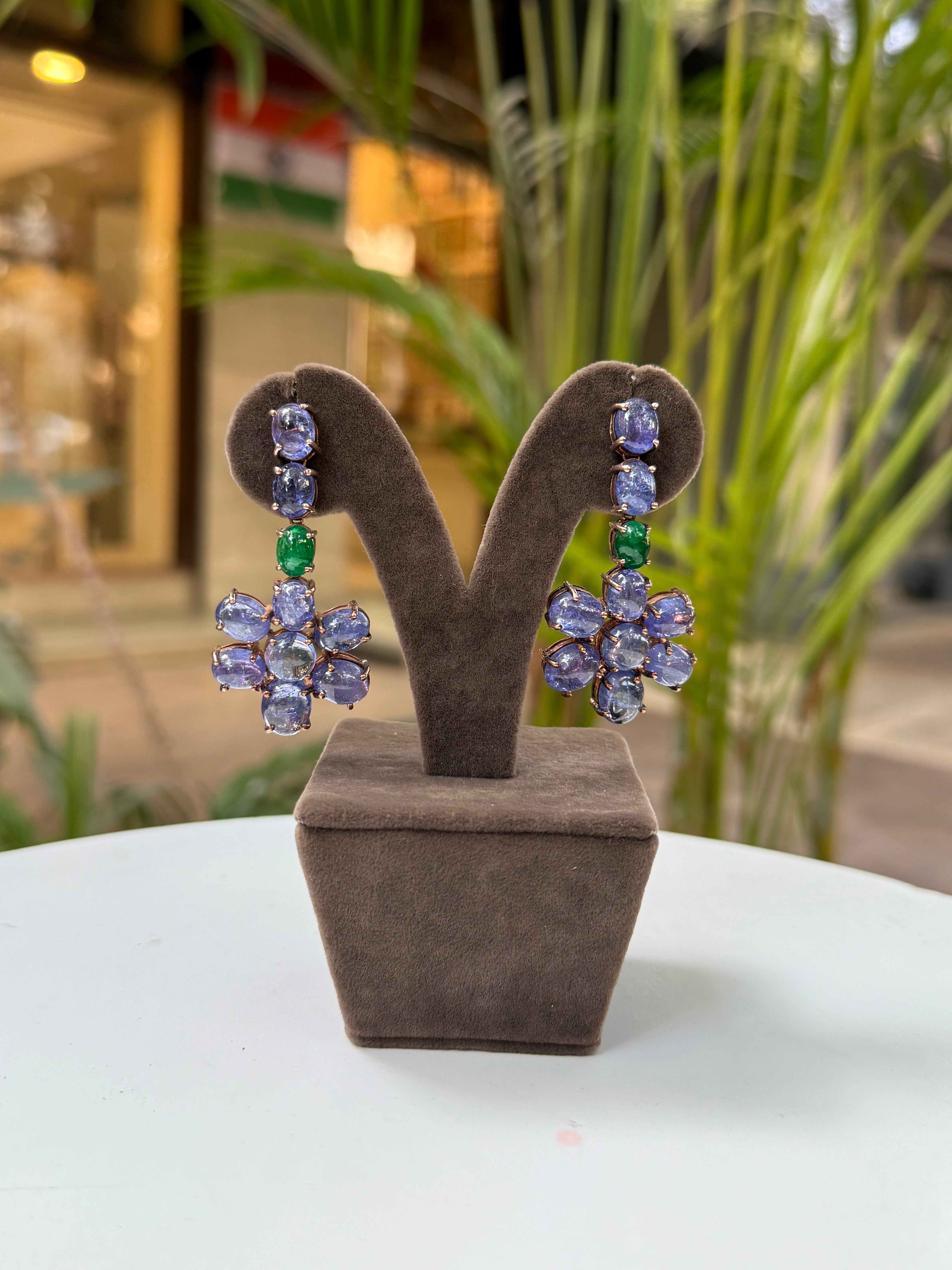 Tanzanite Victorian Earrings