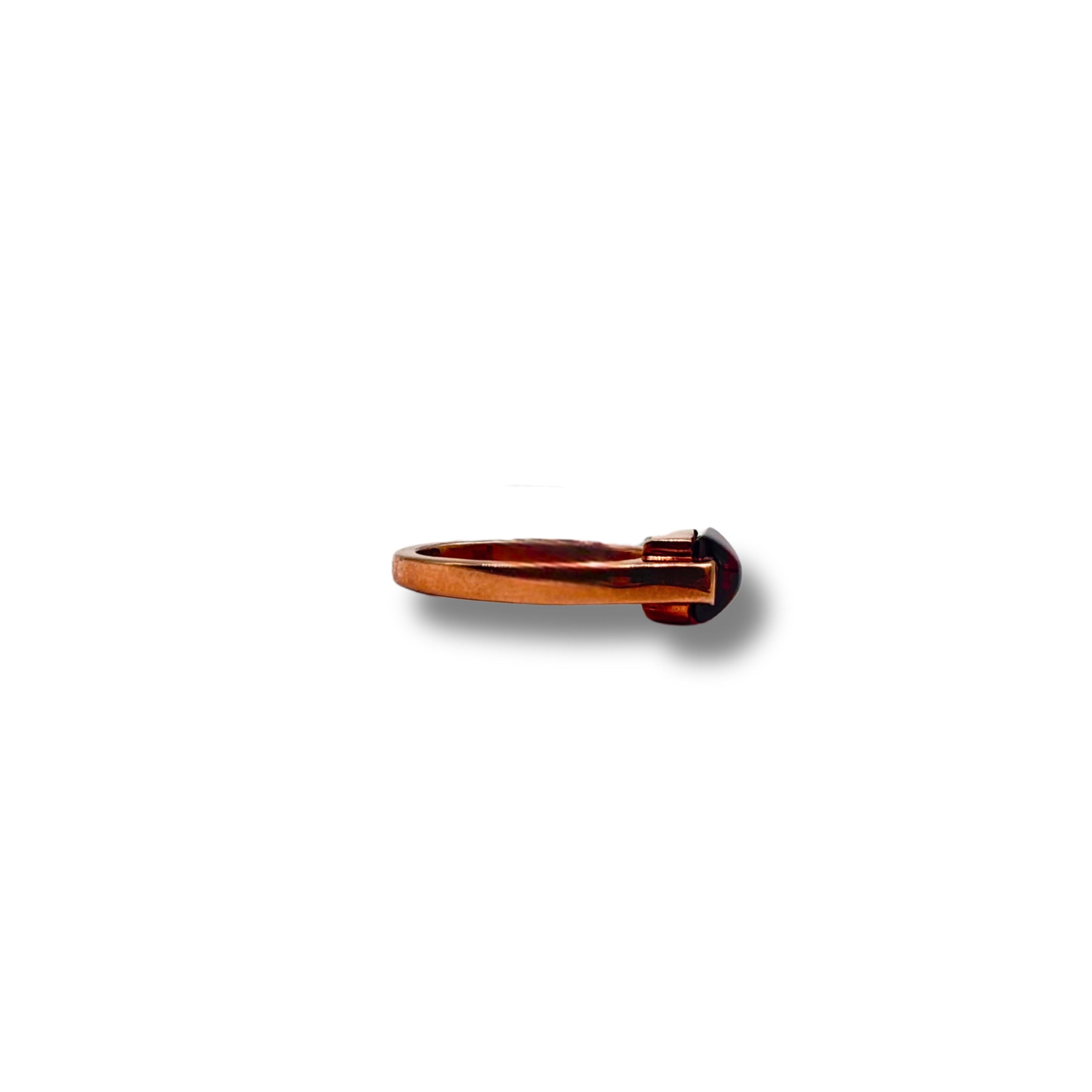 The Merlot Solitaire Silver Ring